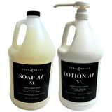 SOAP AF XL & LOTION AF XL (1 - Gallon Refill Set) | FORK & MELON clean luxury soap