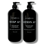 SOAP AF+ & LOTION AF+ (32oz Refill Set) | FORK & MELON clean luxury soap