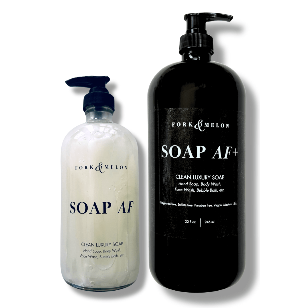 SOAP AF & SOAP AF+ (32oz Refill Set) | FORK & MELON clean luxury soap