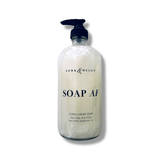 SOAP AF (16oz Refillable Glass Bottle) | FORK & MELON clean luxury soap