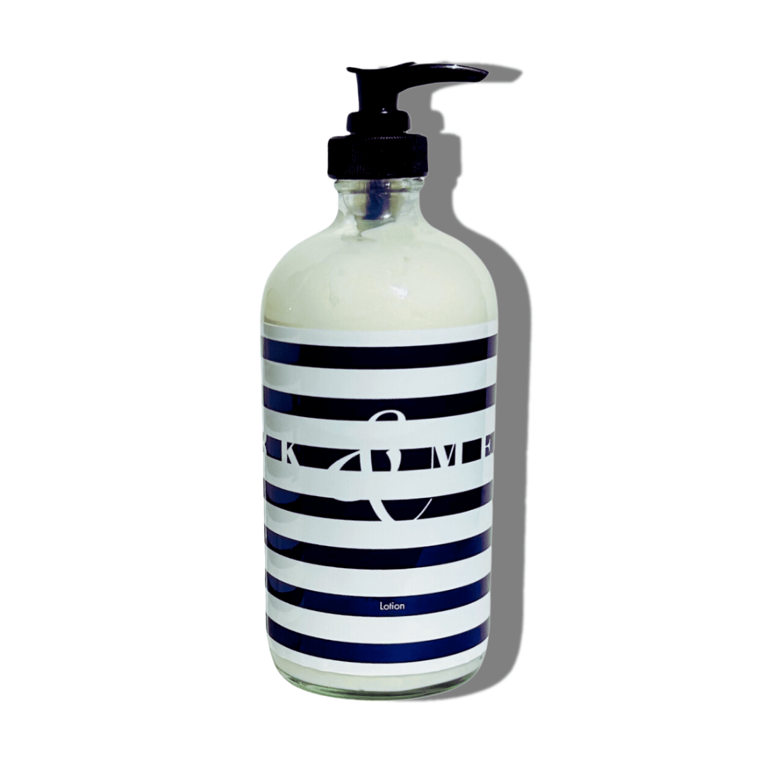 LOTION AF – Navy & White Stripe Collection | FORK & MELON clean luxury soap
