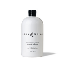 Load image into Gallery viewer, black and white luxury organic body wash with flip top cop