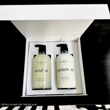SOAP AF & LOTION AF (16oz Glass Set) | FORK & MELON clean luxury soap