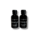 SOAP AF & LOTION AF (2oz Travel Set) | FORK & MELON clean luxury soap