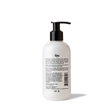 Load image into Gallery viewer, backside of 8oz bottle of black and white hand soap and body wash by FORK &amp; MELON