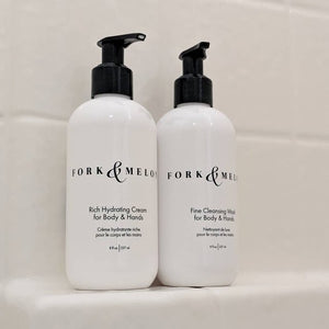 F&M hand/body wash & cream in shower
