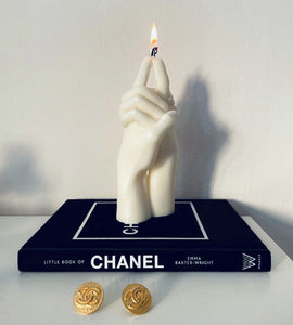 "Us" Candle by Bonam Kim on Chanel coffee table book